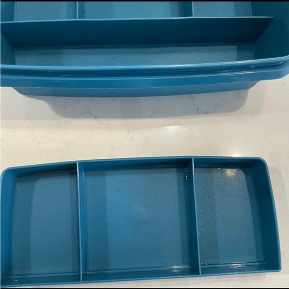 Tupperware Tuppercraft Stow-N-Go Box Organizer #767 Insert #768 - Picture 3 of 9